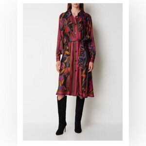 Colorful Button-Up Dress